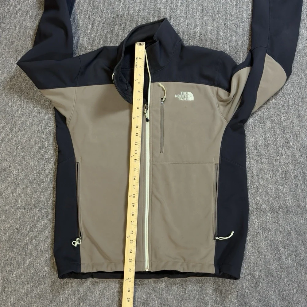 The North Face Apex Bionic Softshell Jacket Men Medium Tan/Black Colorblock
